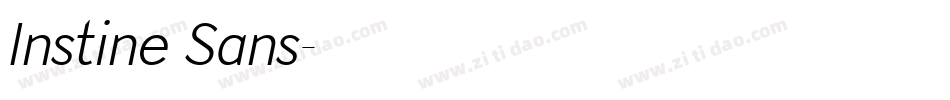 Instine Sans字体转换